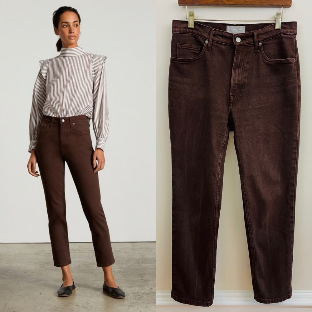 Everlane Women's Ankle & Cropped Jeans - Dark Brown